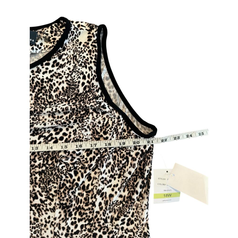 NWT Gabby Skye 18W Leopard Print Fit & Flare Dress $98 Retail - Picture 8 of 8
